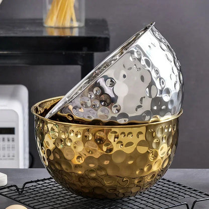 Luxury Gold /Silver Stainless Steel Mixing Bowl