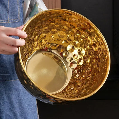 Luxury Gold /Silver Stainless Steel Mixing Bowl